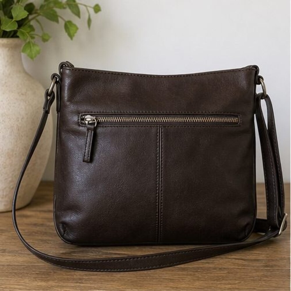 Espresso Faux Leather Bag